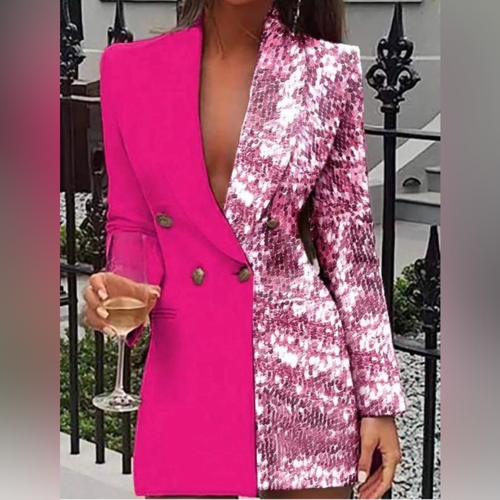Sequin Blazer Dress